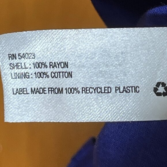 GAP Linda Spaghetti Strap Sundress Blue Pink Size 4 Side Zipper Animal Print - Picture 8 of 9